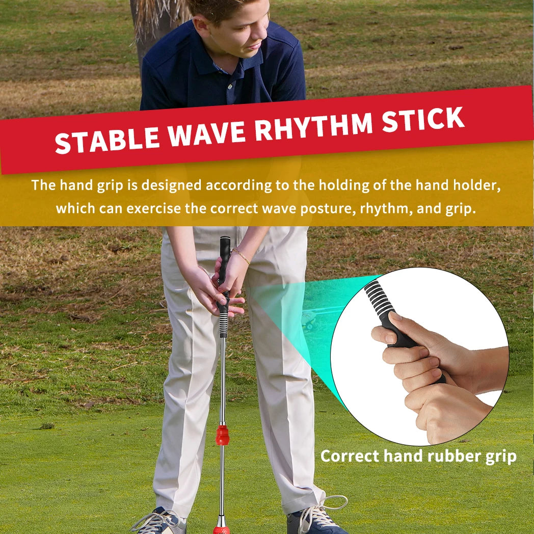 Caiton Golf Swing Stick Lag Trainer - Swing Training Aid For Golf Training and Golf Warmup Practice Stick-Multicolor Optional