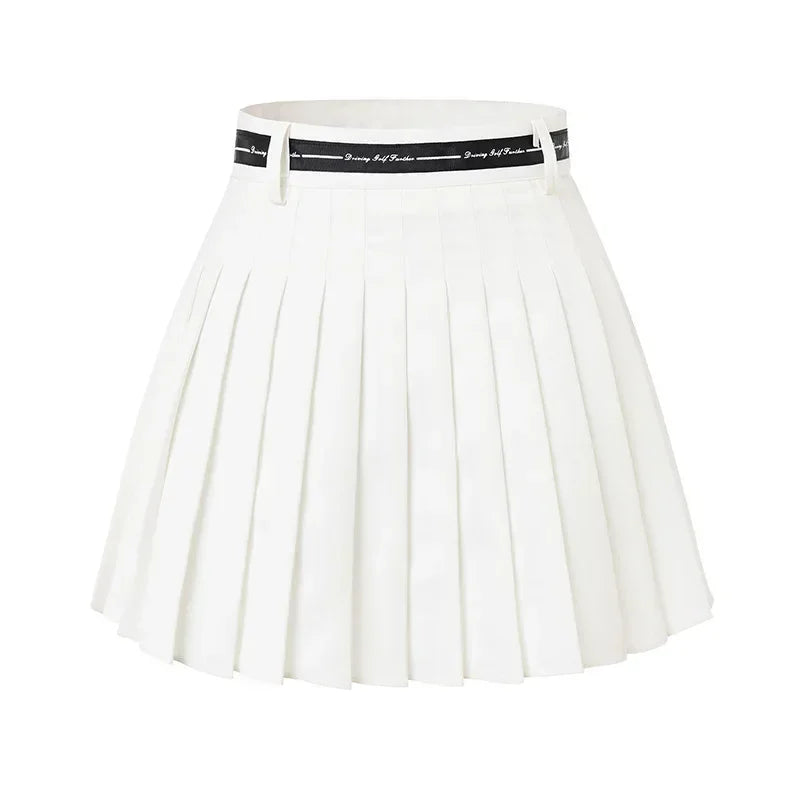 Golf  Skirts For Women High Waist Double Layer Pleated Skirt Gym Sports Fitness Running Yoga Soft Athletic Workout Skort