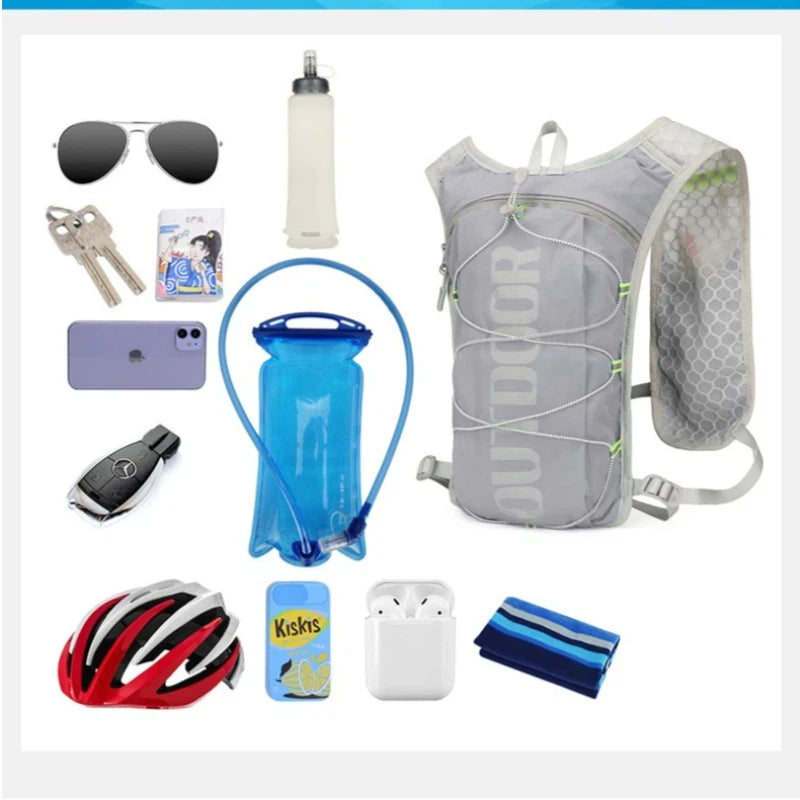 1PCS Running Hydration Vest Backpack,Lightweight Water Backpack,Hydration Backpack Running Vest for Hiking Biking for Women Men