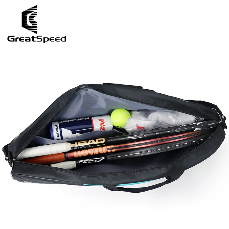 Greatspeed 3-6Pcs Tennis Badminton Raquet Sports Bag One Shoulder Pack Men Women Simple Racket Bags