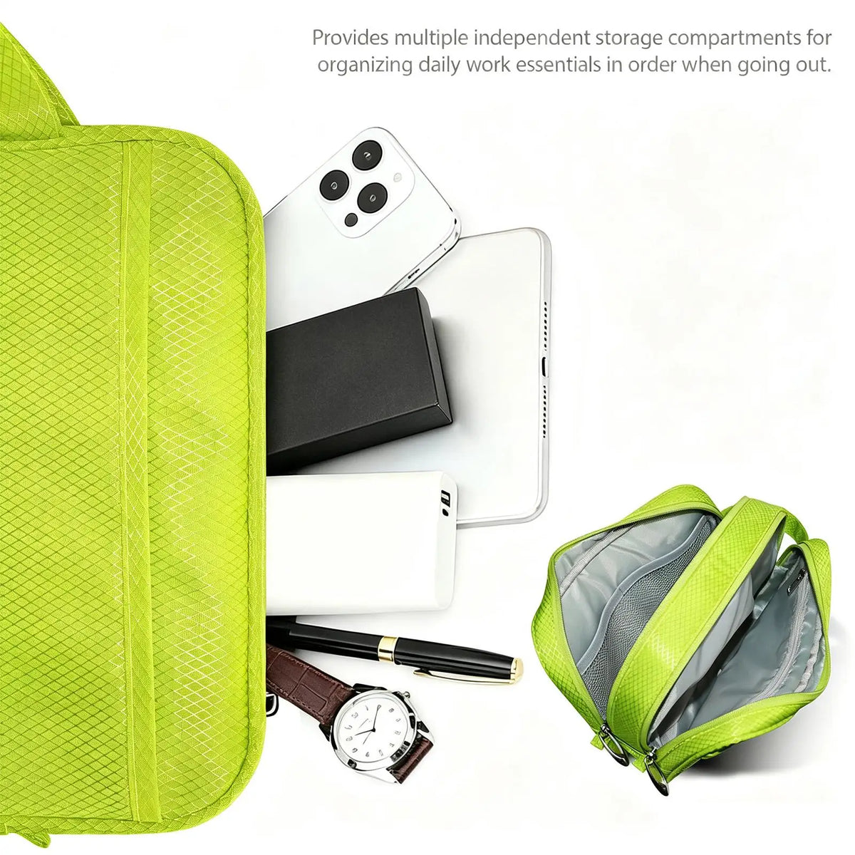 Golf Handbag Portable Ergonomic Zipper Storage Pouch Cell Phone Purse For Work Office Business Commuting Traveling Outdoor