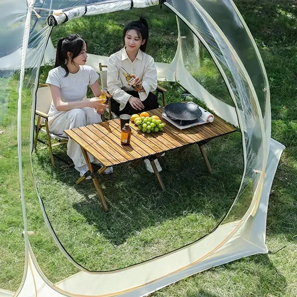 5-8 PERSON TENT Sunroom Transparent Camping Tent | Starry Sky Dome Tent | Portable Spherical Tent | 360-Degree Panoramic Window Outdoor