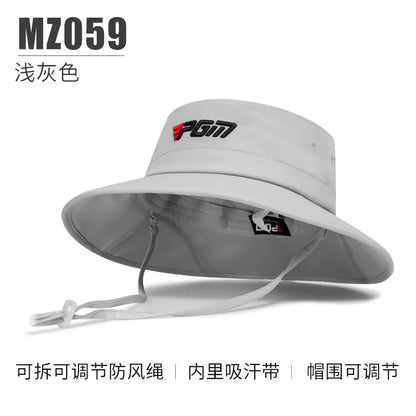 PGM Men/Women Golf Hat Adjustable Windproof Rope Cap Waist Sweat-absorbing Band Fisherman Hats MZ059