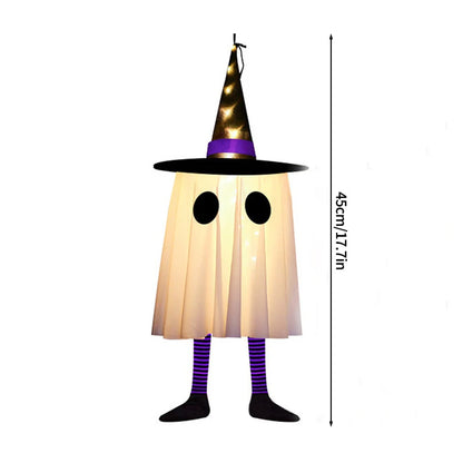 Halloween Hanging Decorations | Scary Ghost Windsock | DIY Emoticons Glow Ghost Lights | Day of The Dead Horror Props