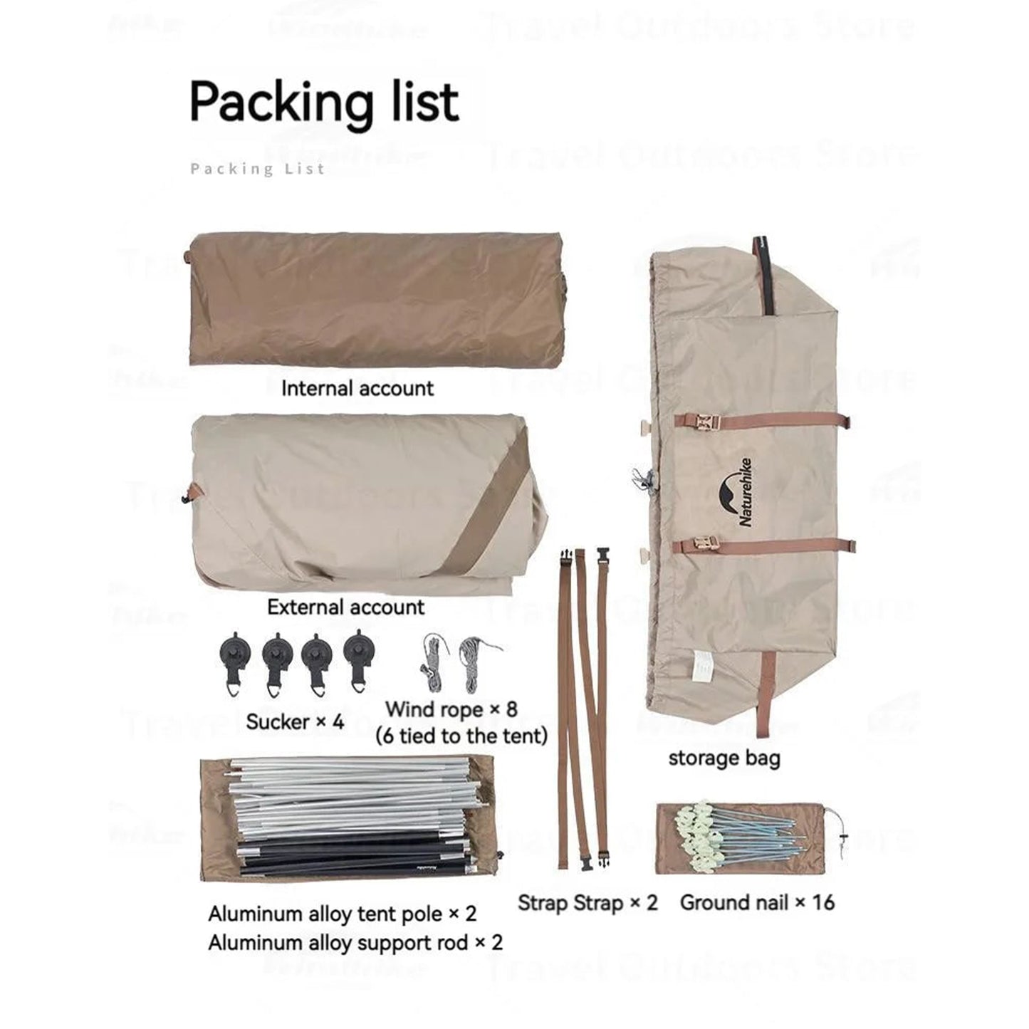 1-2 PERSON TENT Car Camping Shelter | SUV Rear Side Canopy | Family Camping Outdoor Luxury Camping Sunshade & Rainproof | 2.15m Height