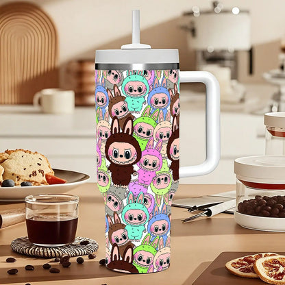 40oz Fairy-themed Insulated Car Tumbler - Ice & Heat Retaining Stainless Steel Cup