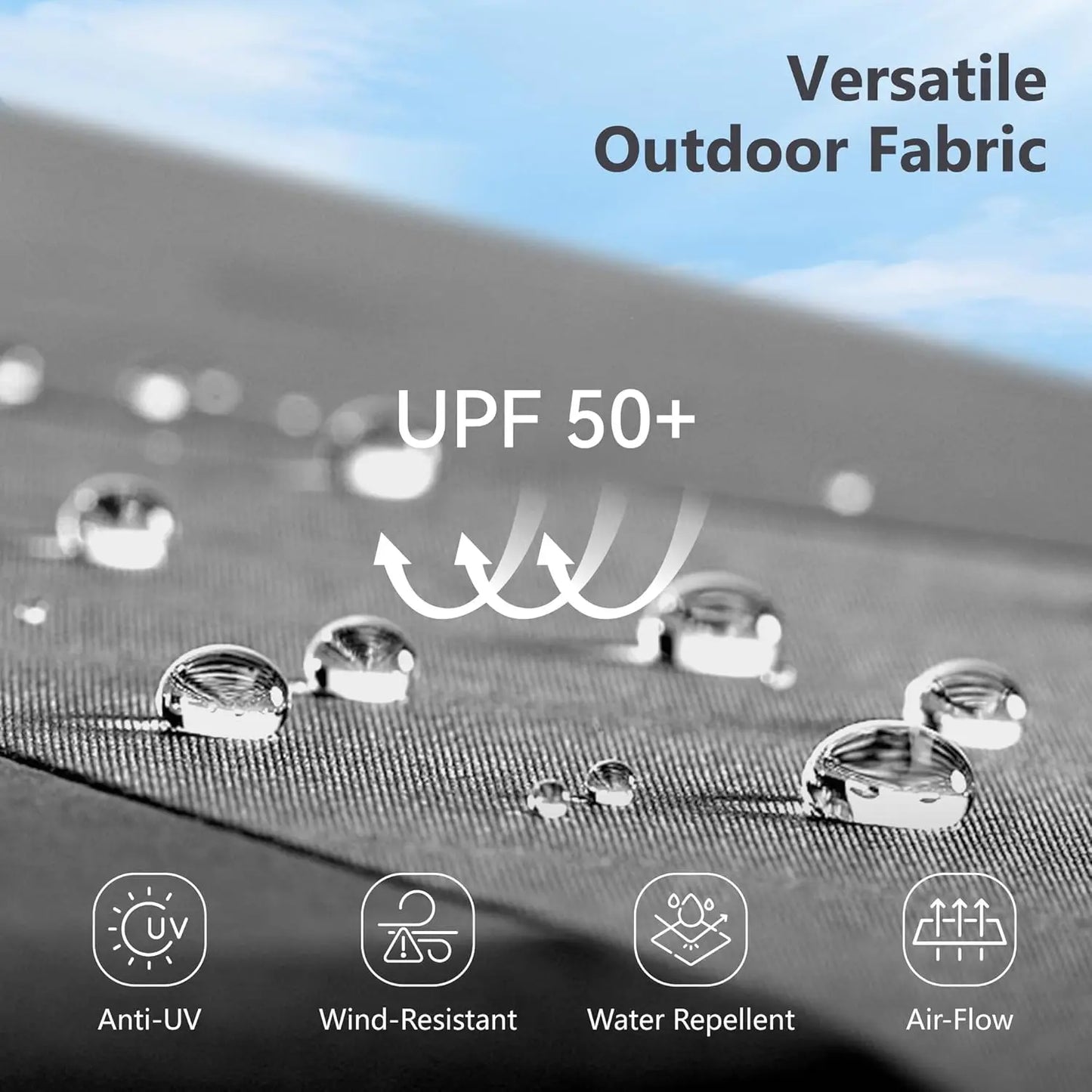 15ft Double Sided Patio Umbrella with Base Included, Outdoor Large Rectangular Market Umbrellas with Crank Handle, Customized