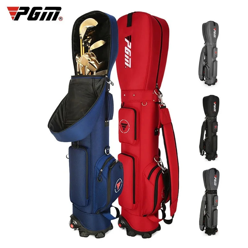 Golf Bag with Wheels Ultra-light Sport Standard Golf Bags Large Capacity Golf Aviation Ball Storage Multifunctional QB069