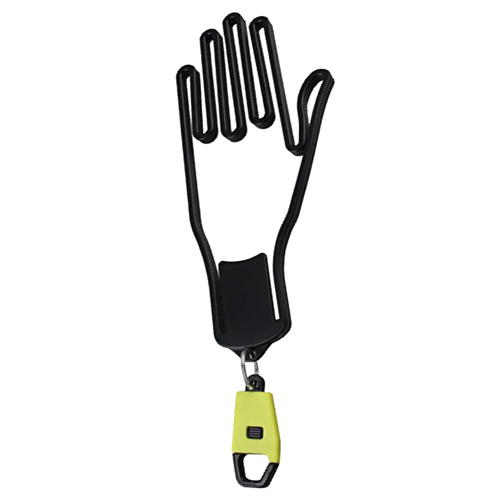Golf Glove Holder Rack Portable Plastic Gloves Hanger with Key Chain Golf Gloves Supports Gloves Stretcher Stand for Golf Lovers