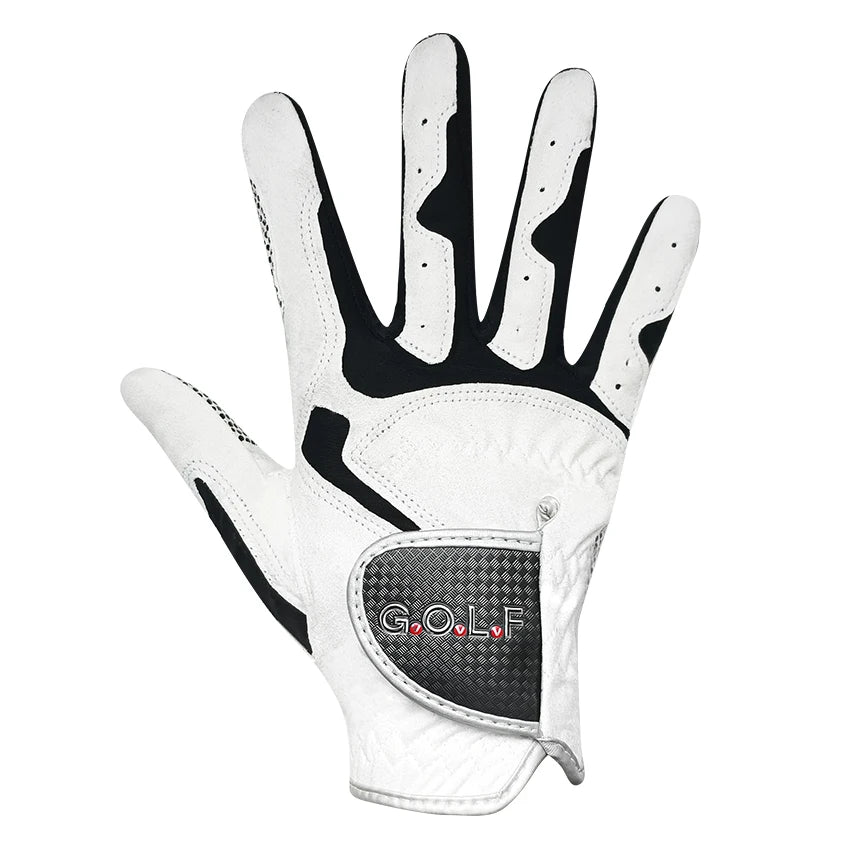 Men's Golf Glove One Pc Pair 2 Color Options Improved Grip System Cool Comfortable Blue White Color Left Right Hand NEW