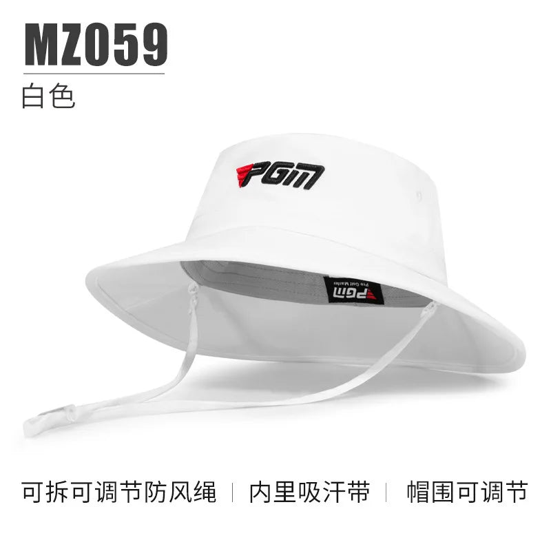 PGM Men/Women Golf Hat Adjustable Windproof Rope Cap Waist Sweat-absorbing Band Fisherman Hats MZ059