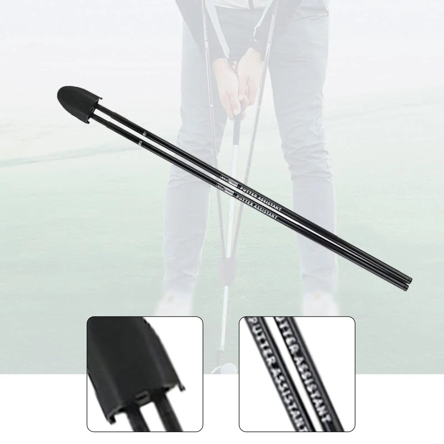 Golf Swing Trainer, Adjustable Length, Putter Alignment Aid Supplies, Position Correction for Beginners Golf Training Aid