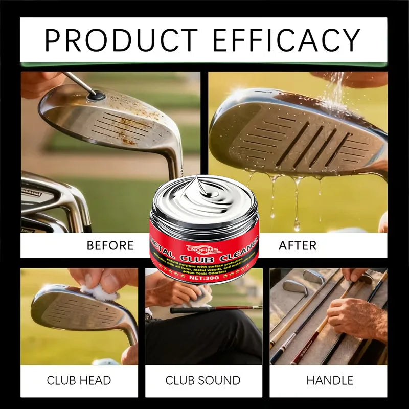 Golf Club Polishing Wax - Oxidation Scratch Remover Mirror Shine Restore for Woods Irons Putters