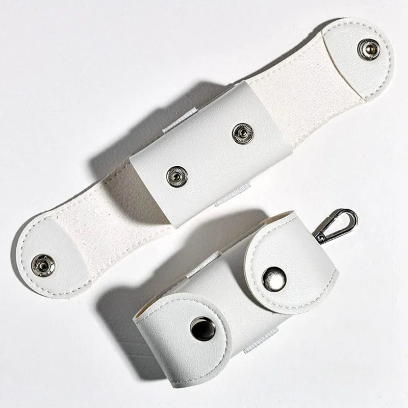 Waist Golf Bag with Metal Buckle, Mini Ball Storage Bag with PU Leather Golf Strap, Golf Accessory Bag