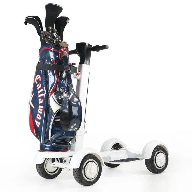 2025 New High Quality Lightweight Electric Club Car Golf Cart, Two Wheel Electric Mini Single Seat Electric Four Wheel Golf Cart
