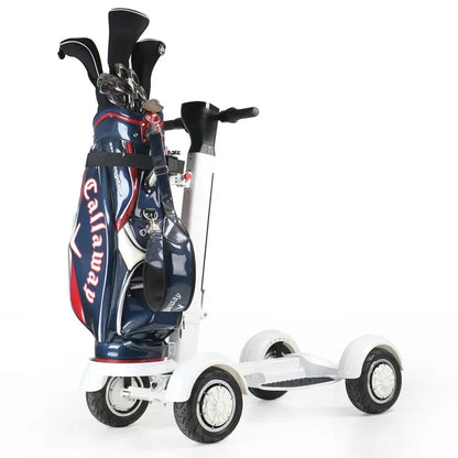 2025 New High Quality Lightweight Electric Club Car Golf Cart, Two Wheel Electric Mini Single Seat Electric Four Wheel Golf Cart