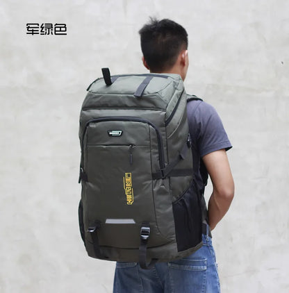 80L Men's Outdoor Backpack Climbing Travel Rucksack Sports Camping Hiking Backpack School Bag Pack For Male Female Women