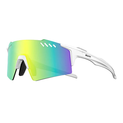 SCVCN Red Photochromic Sunglasses Cycling Glasses Sports for Men Mountain Bike Road Bicycle Eyewear Fashion Goggles MTB UV400