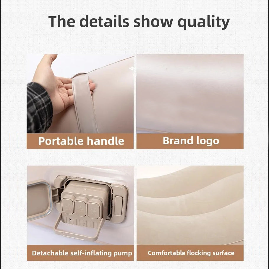 Fast Inflatable Air Sofa Bed | Outdoor Portable Air Mattress | Lazy Camping Automatic Inflatable Sleeping Mat | Updated