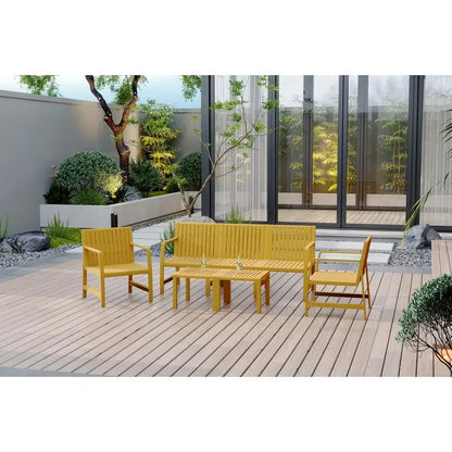 Minimalist Modern Outdoor Patio Table and Chair Set, Terrace Garden Leisure Table and Chair Combination