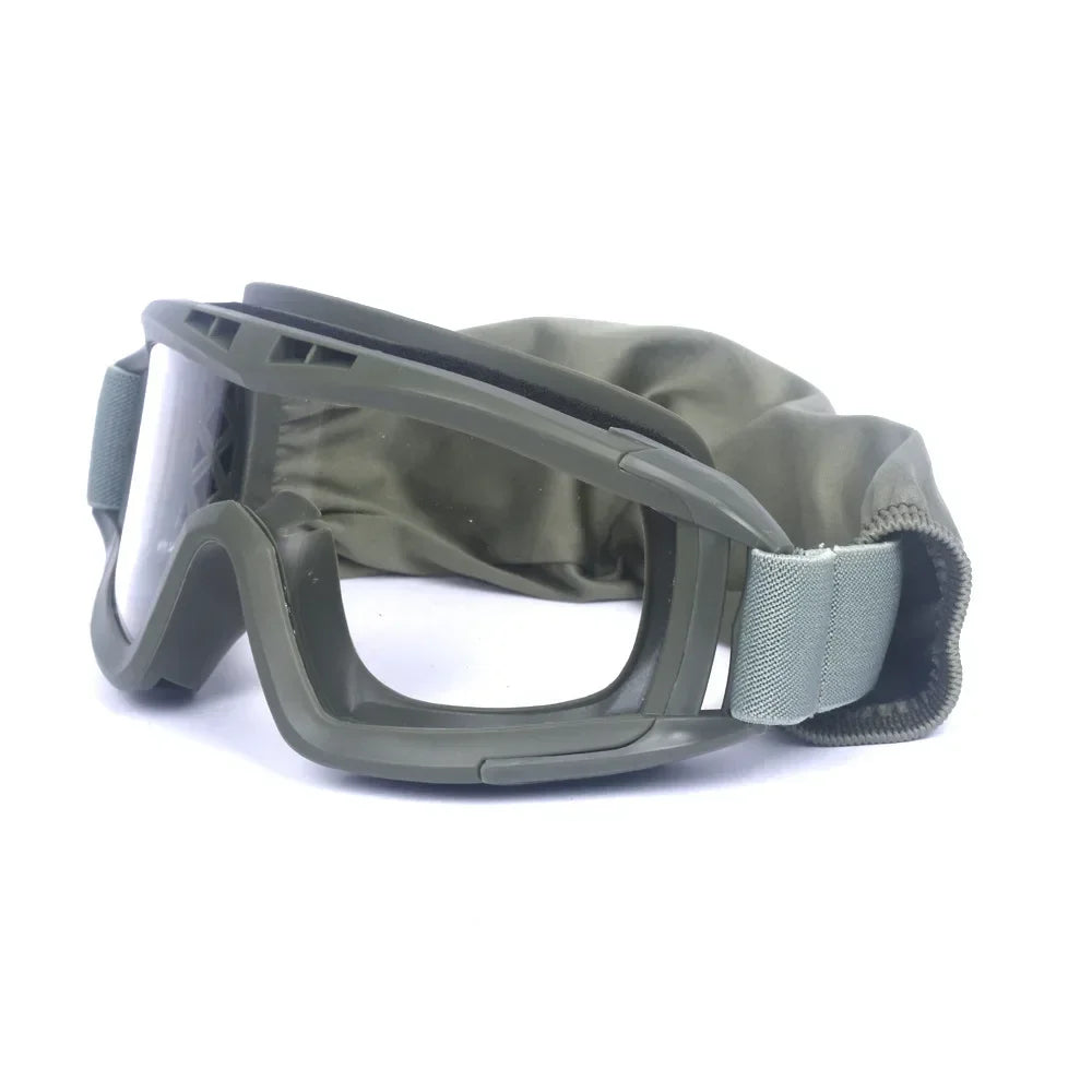 Outdoor tactical glasses, desert locust military fan goggles, dust-proof shooting, motorcycle CS shock resistant sports glasses
