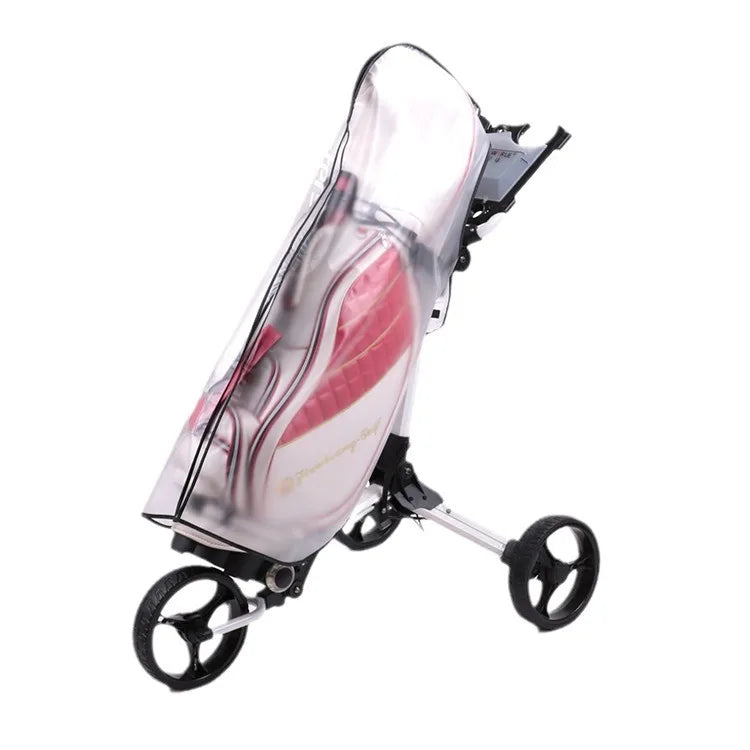PVC Golf Bag Rain Cover with Hood Clear Golf Cart Travel Bag Golf Bag Protector Golf Trolley Rain Bag Outdoor Sporting Supplies