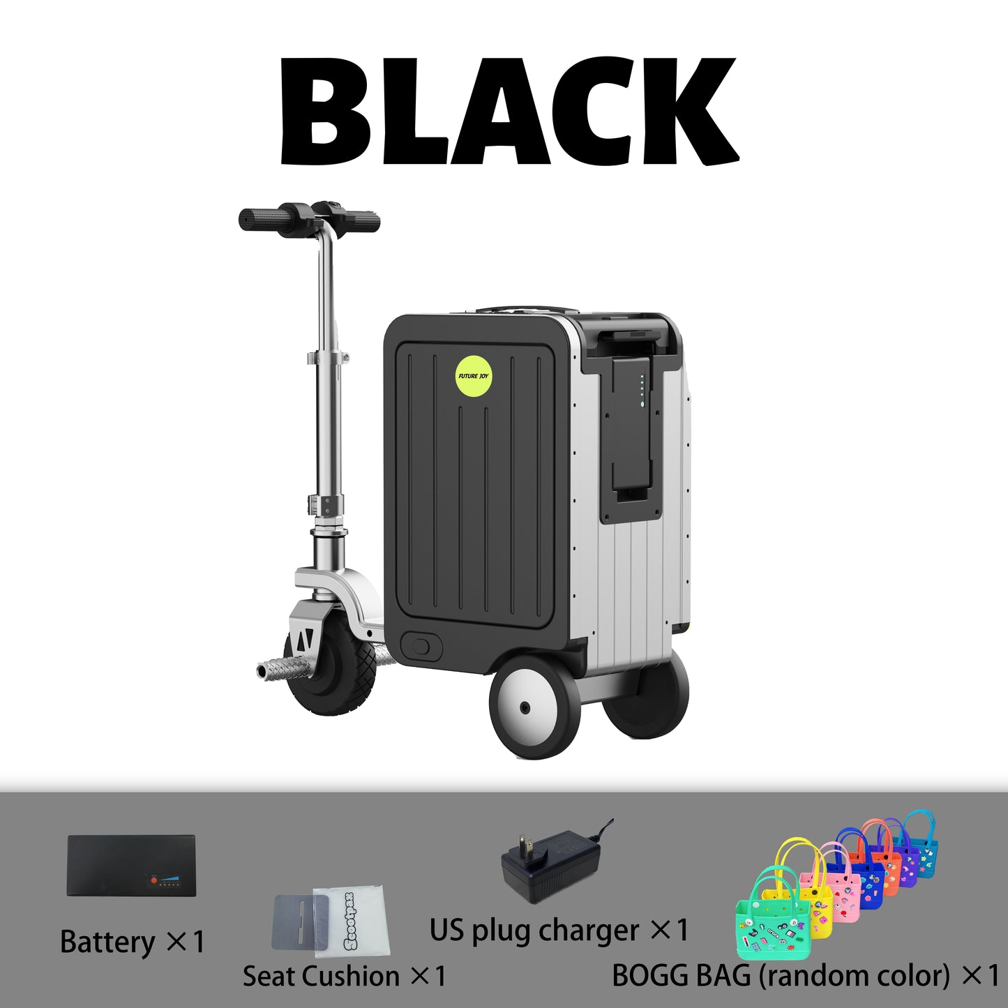 Maleta Fengjiu 20'' para Cabina – Resistente 150kg, Certificado CE/3C, Con Asiento Electric Smart Luggage