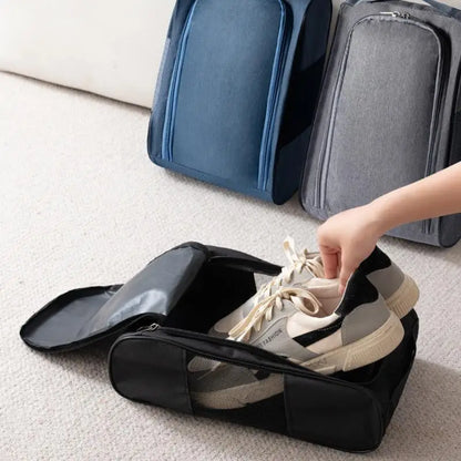 Portable Golf Shoe Bag Oxford Cloth Shoe Carrier Bags Breathable Lightweight Golf Handbag Dustproof Football Tennis Shoe Bag