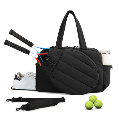 Tennis Badminton Rackets Bag Large Storage Outdoor Travel Sports Training Commuting Shoulder Bags Pickleball Paddle Handbag