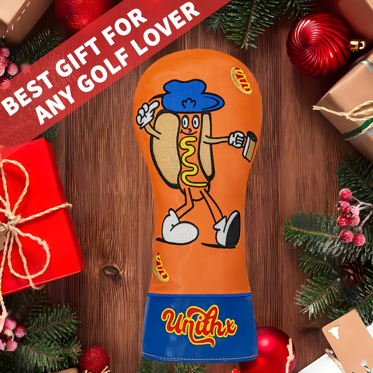 Hot Dog Design Style Golf Club Covers for 1pc/3pcs Driver, Fairway, Hybrids - Head Covers for Golf Clubs,