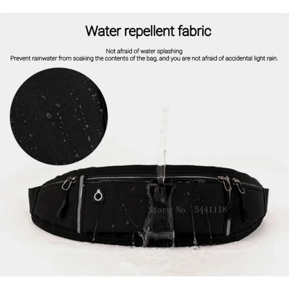 Professional Running Waist Bag Sports Belt Pouch Mobile Phone Case Men Women Hidden Pouch Gym SportsBags Running Belt Waist Pack