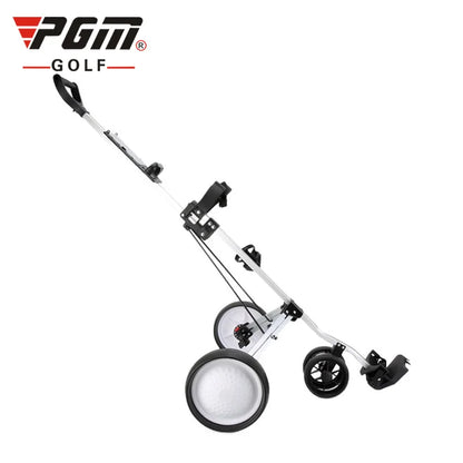 Aluminum Golf Push Cart,4-Wheel  Lightweight Smooth Roll, Compact Fold for Course Transport and Storage, Ergonomic Handle