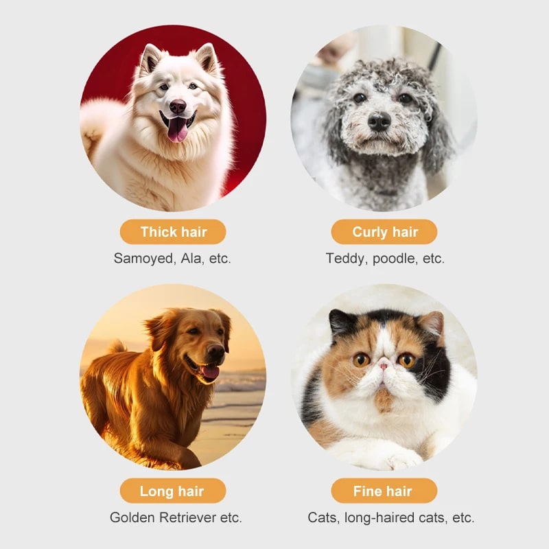 Pet Hair Clipper | Rechargeable Washable | Dog Cat Trimmer | Battery Display | Grooming Haircut | Low Noise Razor | Electric Clipper