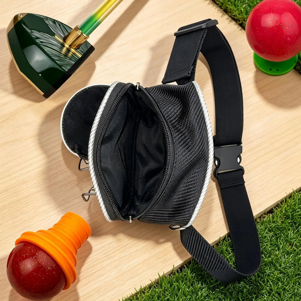 Golf Waist Pouch Waterproof Golfing Travel Waist Bag Golf Ball Tee Carry Pouch for Men Beginners Kids Amateur Golfers Outdoor