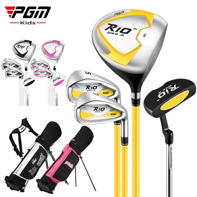 PGM Children's Golf Club Junior Boys Beginner Set Girls' Ball Bag Set Youth Graphite Shaft JRTG017
