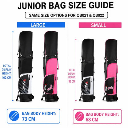 Junior Golf Stand Bag for Kids Boys Girls Lightweight Dual Strap Portable Club Carry Bag Stable Dual-Leg 2 Sizes