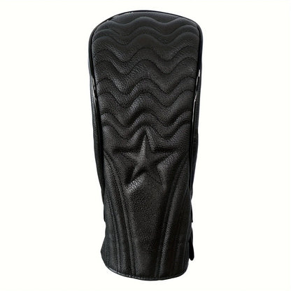 1pc/3pcs Golf Head Covers for Driver & Woods - Head cover, Designed to Fit All Woods and Drivers (Grain star style）