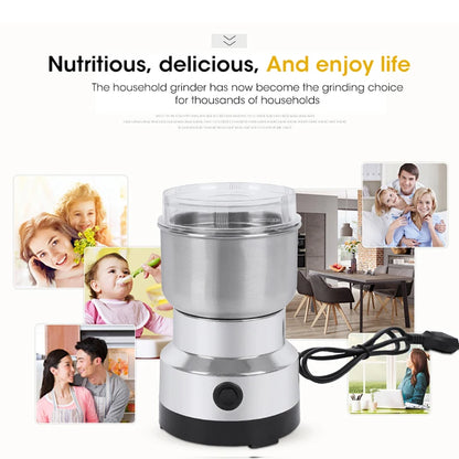 Mini Electric Grinder 4 Blades Household 300ml Ultrafine Baby Food Pulverizer Coffee Grinder Spice Pepper Grinder Grain Mill