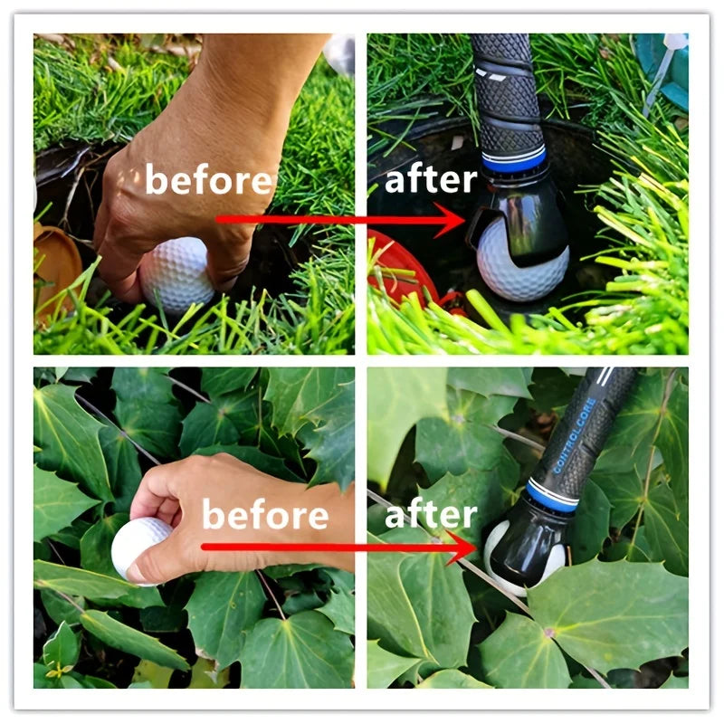 1Ppcs Golf Ball Retriever for Putter without bending,3-Prong Golf Ball Grabber Picker Upper tool, help you catch the ball easily