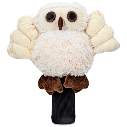 1PC White Owl Plush Golf Wood Headcover Large Size Cartoon Doll Golf Club Head Cover Protector Golf Accessories