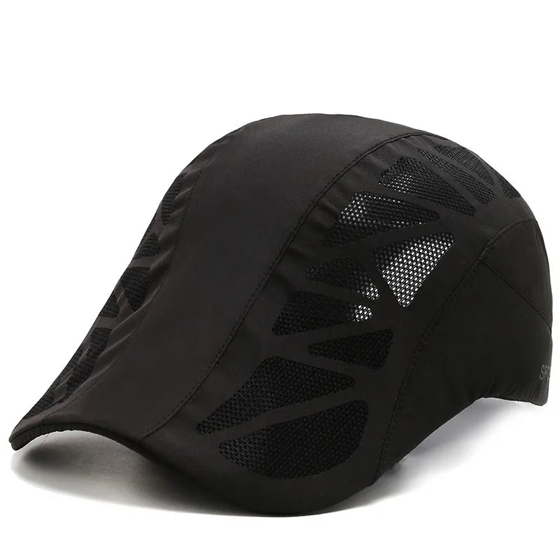 Summer Breathable Mesh Quick Dry Tennis Golf Baseball Cap Sports Running An-ti UV Sunhat Fishing Hiking Beret Cap Sunshade Visor
