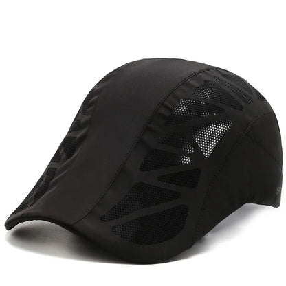 Summer Breathable Mesh Quick Dry Tennis Golf Baseball Cap Sports Running An-ti UV Sunhat Fishing Hiking Beret Cap Sunshade Visor