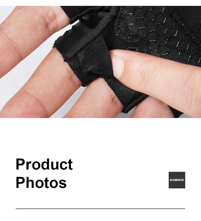 INBIKE Cycling Gloves Half Finger Summer Men Women MTB Gloves Shock-absorption Mountain Bike Sports Gloves Cycling Accessories
