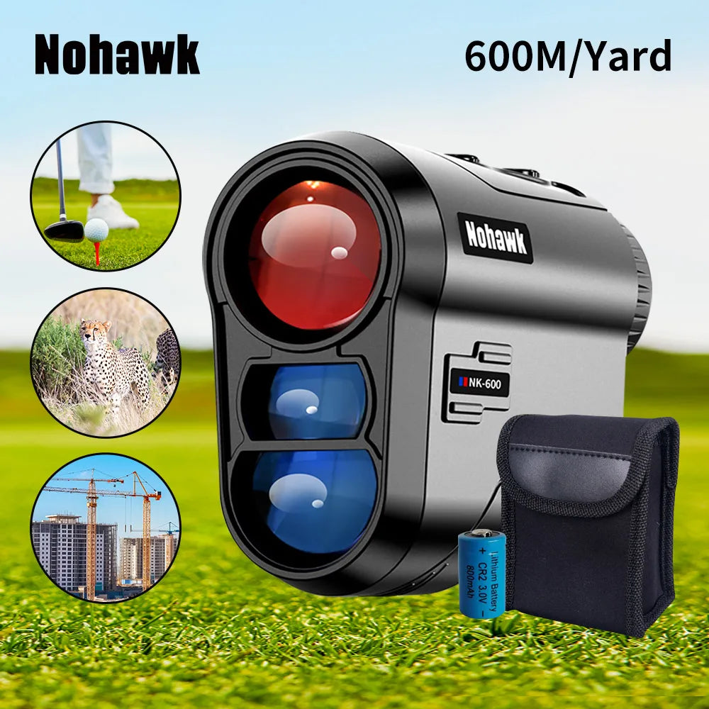 Multifunctional Golf Laser Rangefinder Telescope with Flag-Lock Slope Distance Meter for Hunting Construction Monocular