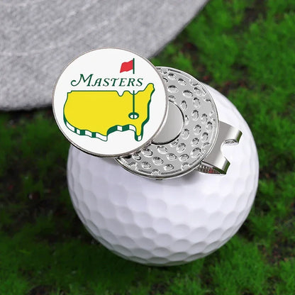Golf Hat Clip Ball Marker Magnetic Easily Attach to Hat Cartoon Flag Pattern Baseball Cap Clips Jewelry Accessories Gift