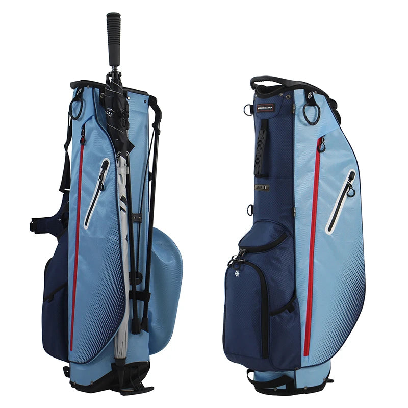 5 Divider Golf Stand Bag, Lightweight 2KG Waterproof Nylon Golf Bag with Multi-Function Storage Pockets