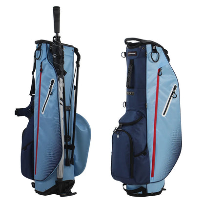 5 Divider Golf Stand Bag, Lightweight 2KG Waterproof Nylon Golf Bag with Multi-Function Storage Pockets