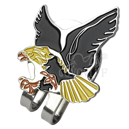 1pc Yellow Eagle Golf Hat Clip Cartoon Shape Magnetic Golf Ball Marker Golf Accessory Gift For Women Man and Golfers New
