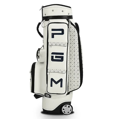 Pgm Retractable Golf Aviation Bag Women Professional Clubs Bag Durable High Capacity PU Waterproof Travel Package With Wheels