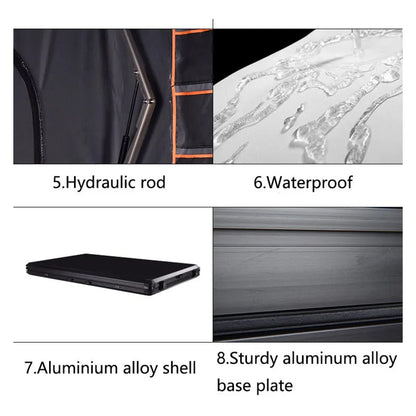 3-4 PERSON TENT Waterproof Roof Tent |  Portable Double-Layer Oxford Fabric and Ladder For Outdoor Camping
